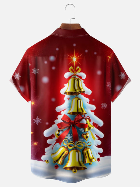 Men's Christmas Funny Graphic Short Sleeve Hawaiian Shirt